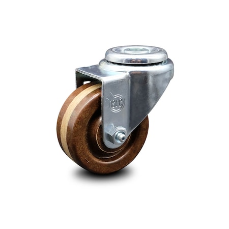 3 Inch High Temp Phenolic Wheel Swivel Bolt Hole Caster